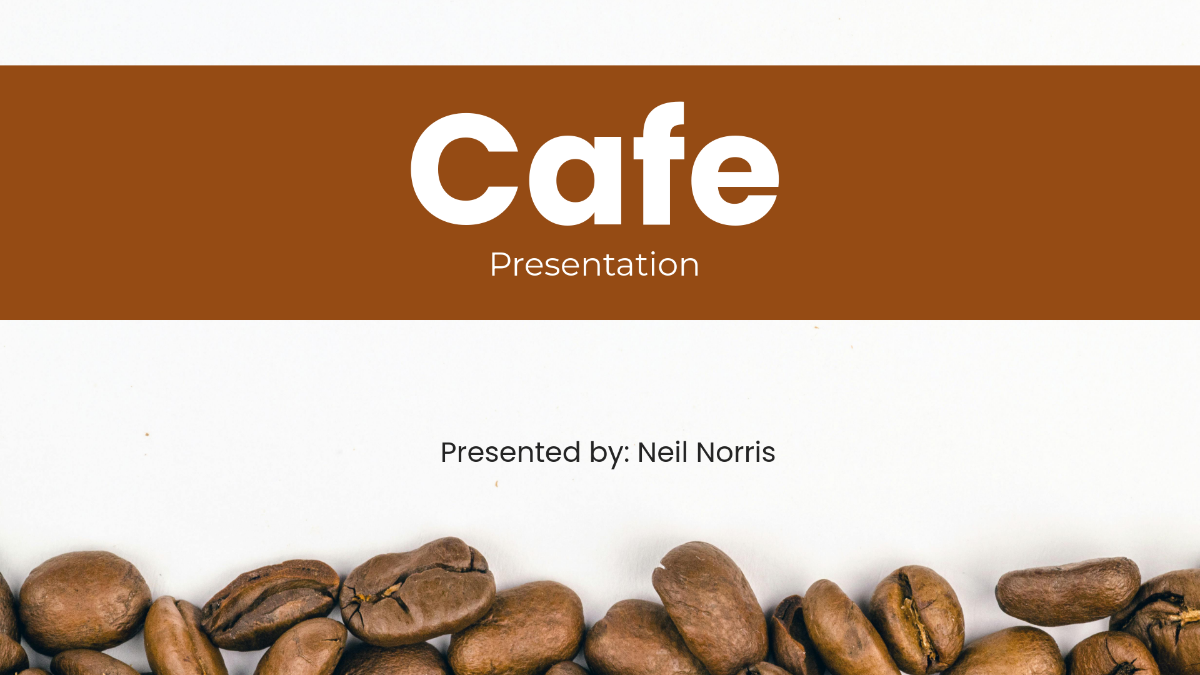 Free Cafe Presentation Template - Edit Online & Download