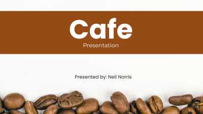 Free Cafe Presentation Template to Edit Online