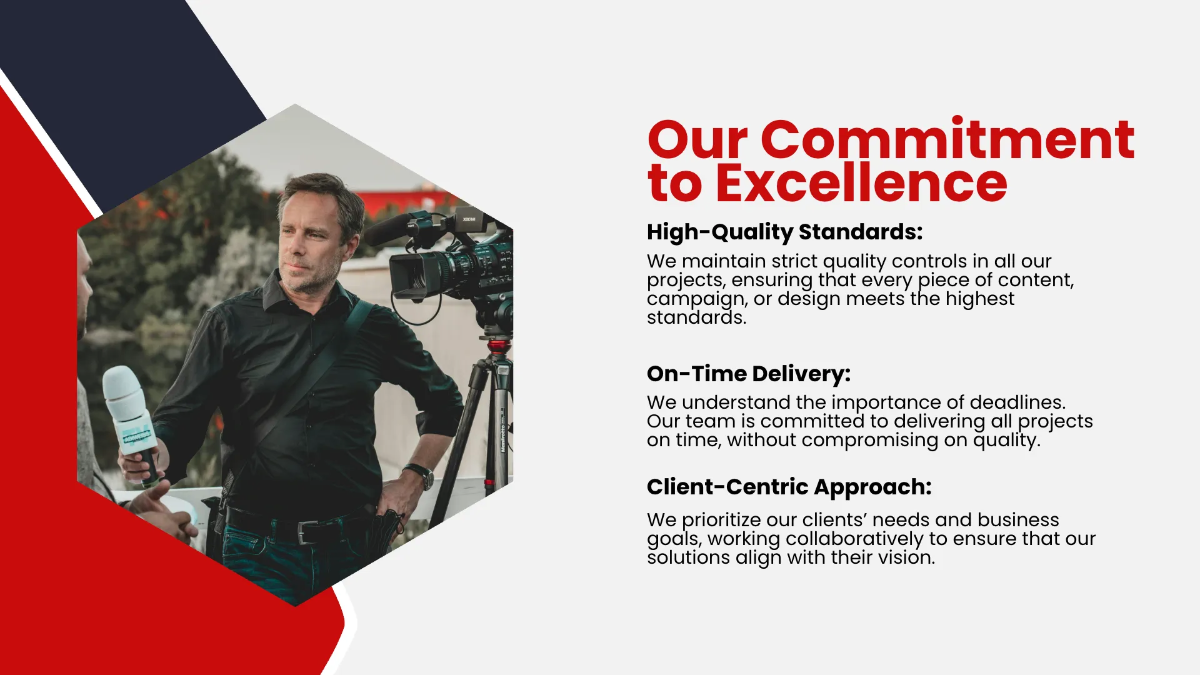 Free Media Presentation Template to Edit Online