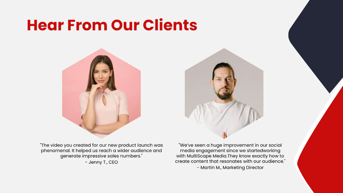 Free Media Presentation Template to Edit Online