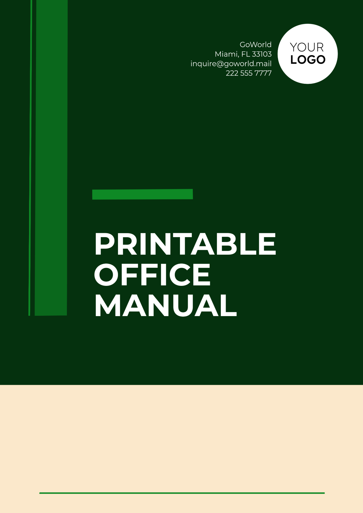 Printable Office Manual Template - Edit Online & Download