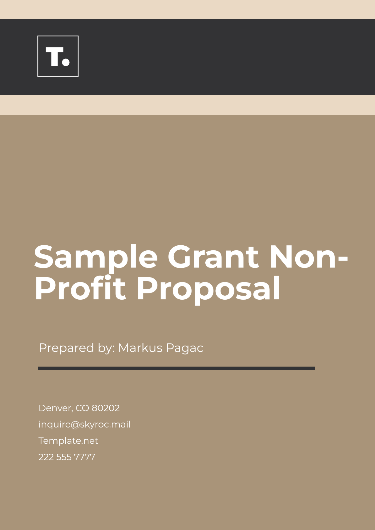 Sample Grant Non- Profit Proposal Template - Edit Online & Download