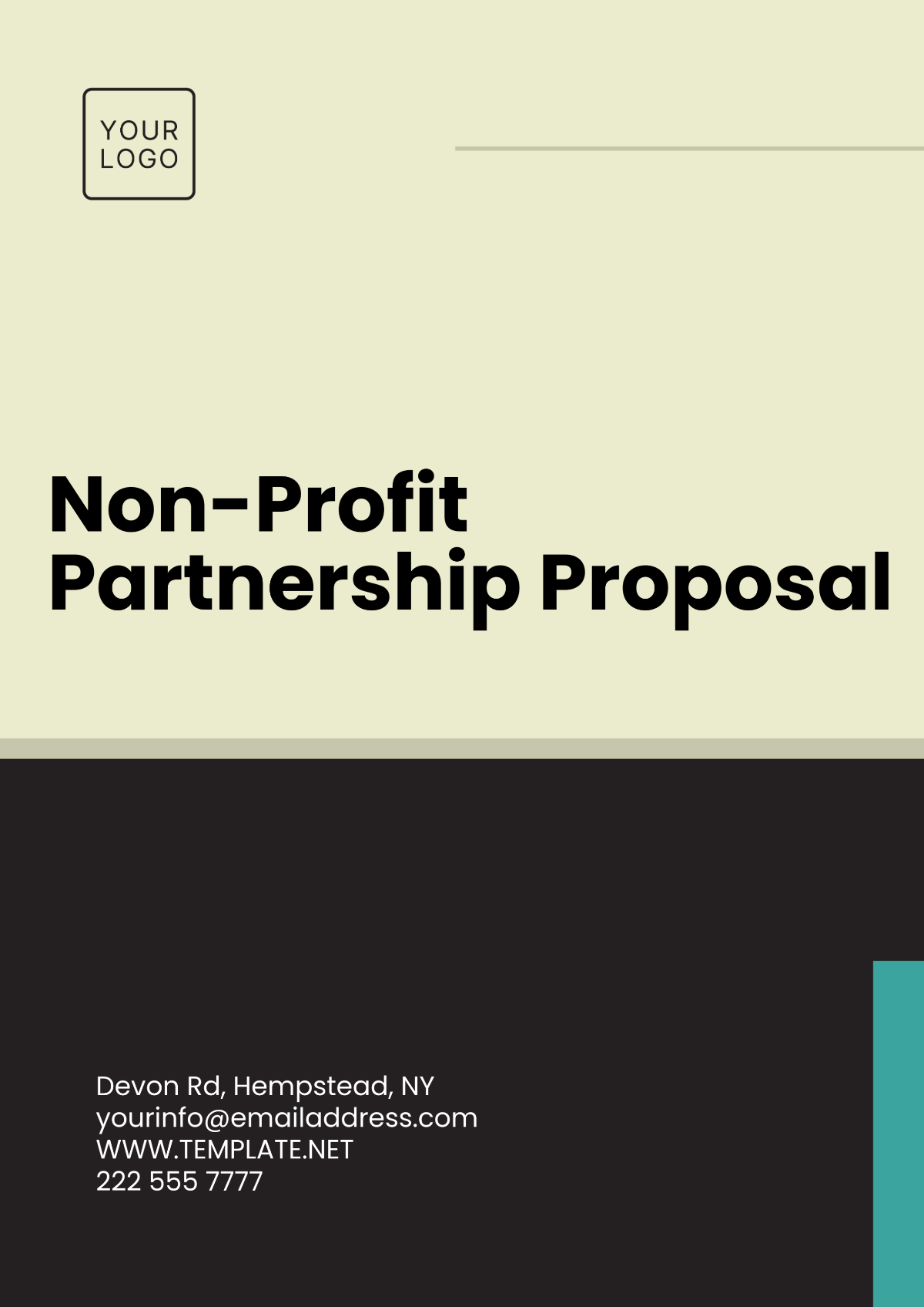 Non- Profit Partnership Proposal Template - Edit Online & Download