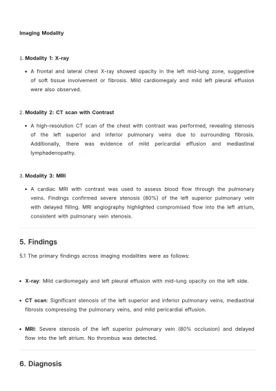 Free Radiology Case Report Template to Edit Online