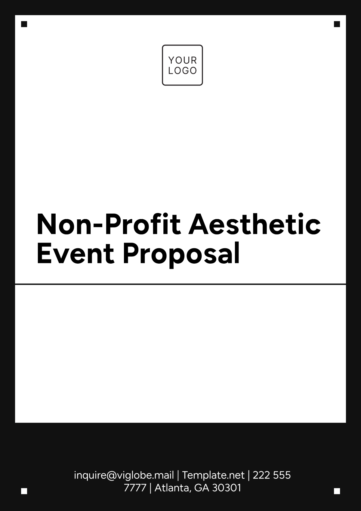 Non- Profit Aesthetic Event Proposal Template - Edit Online & Download