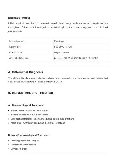 Free Pulmonology Case Report Template to Edit Online