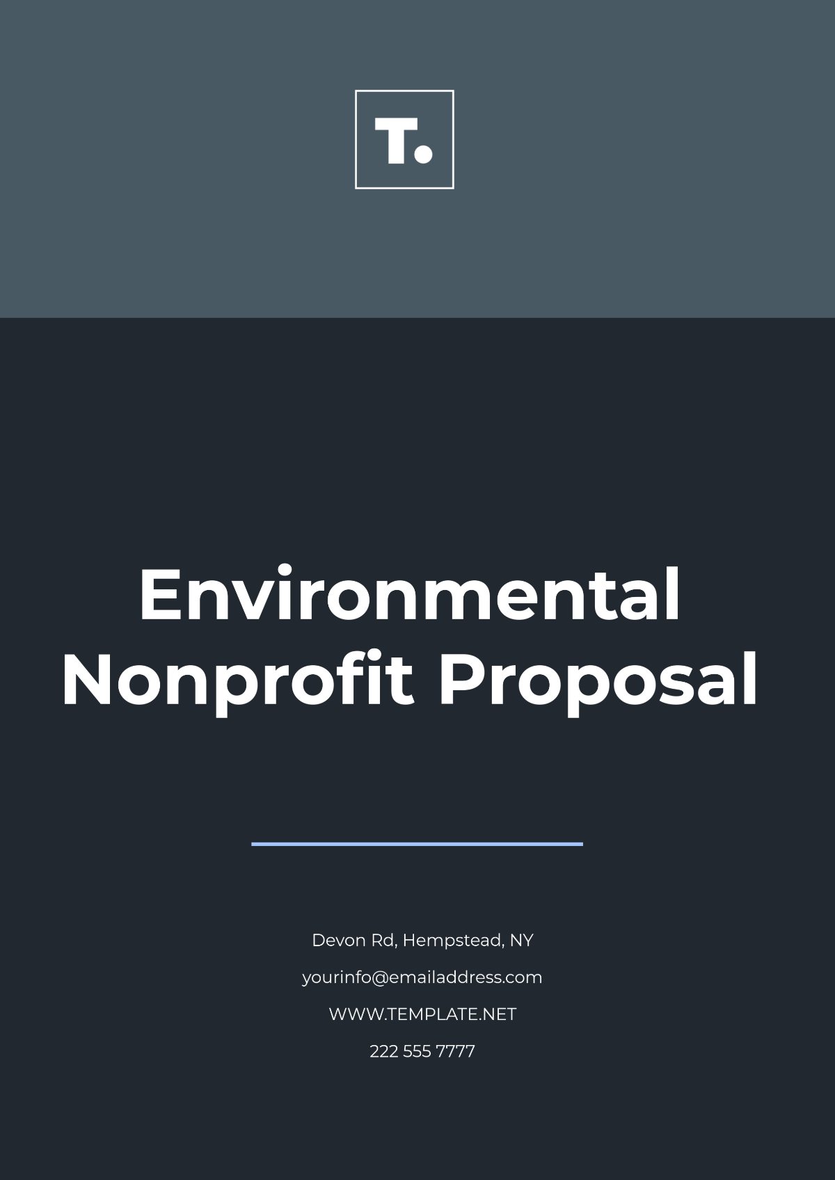 Environmental Nonprofit Proposal Template - Edit Online & Download