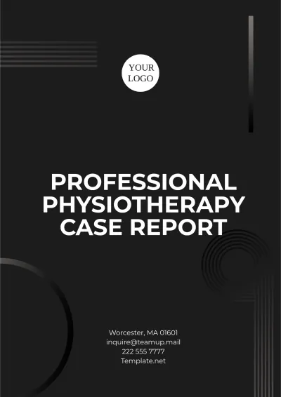 Free Professional Physiotherapy Case Report Template to Edit Online