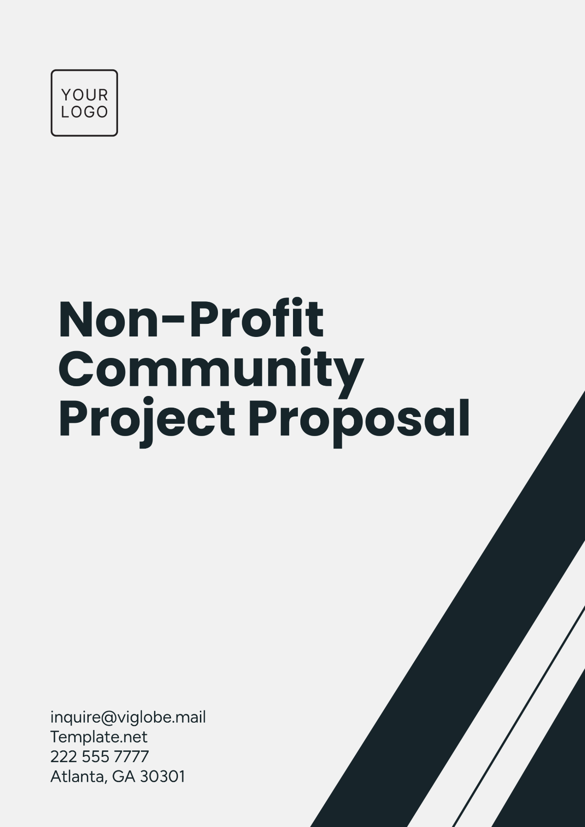 Non- Profit Community Project Proposal Template - Edit Online & Download