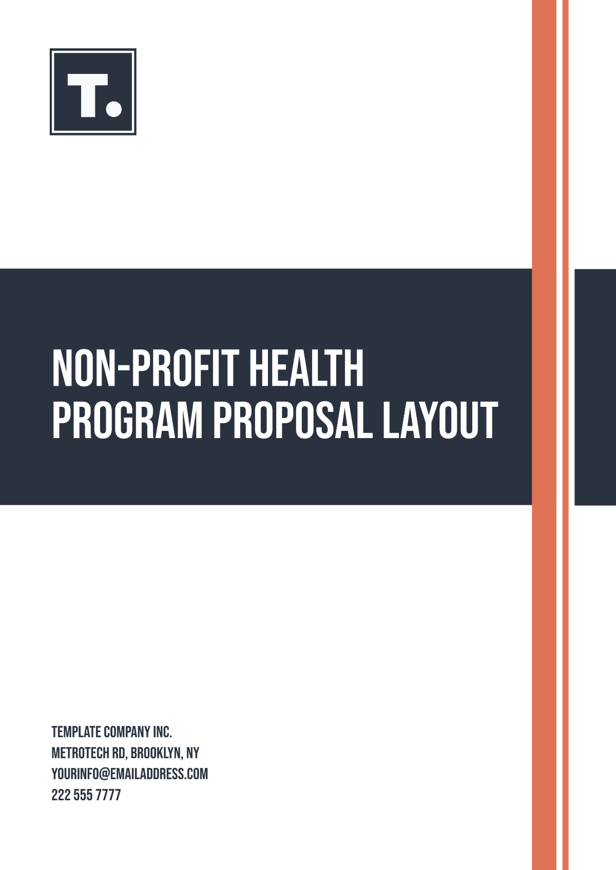 Non- Profit Health Program Proposal Layout Template - Edit Online & Download