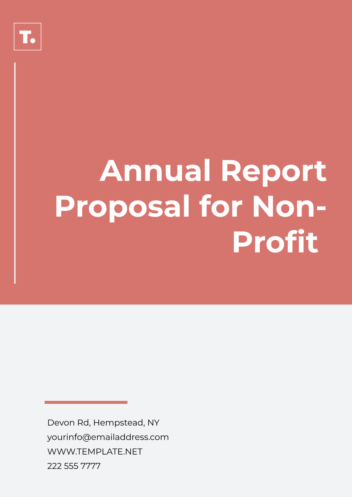 Annual Report Proposal for Non- Profit Template - Edit Online & Download