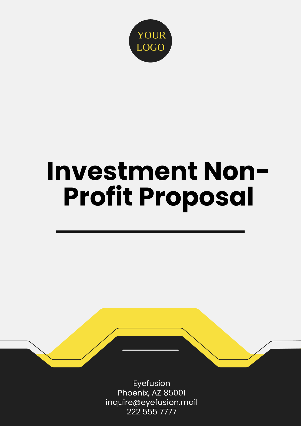 Investment Non- Profit proposal Template - Edit Online & Download