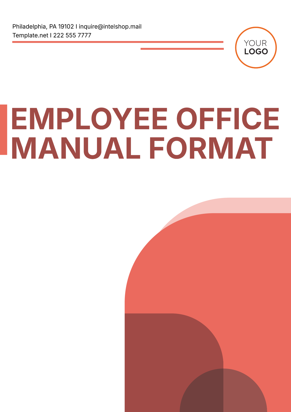 Employee Office Manual Format Template - Edit Online & Download