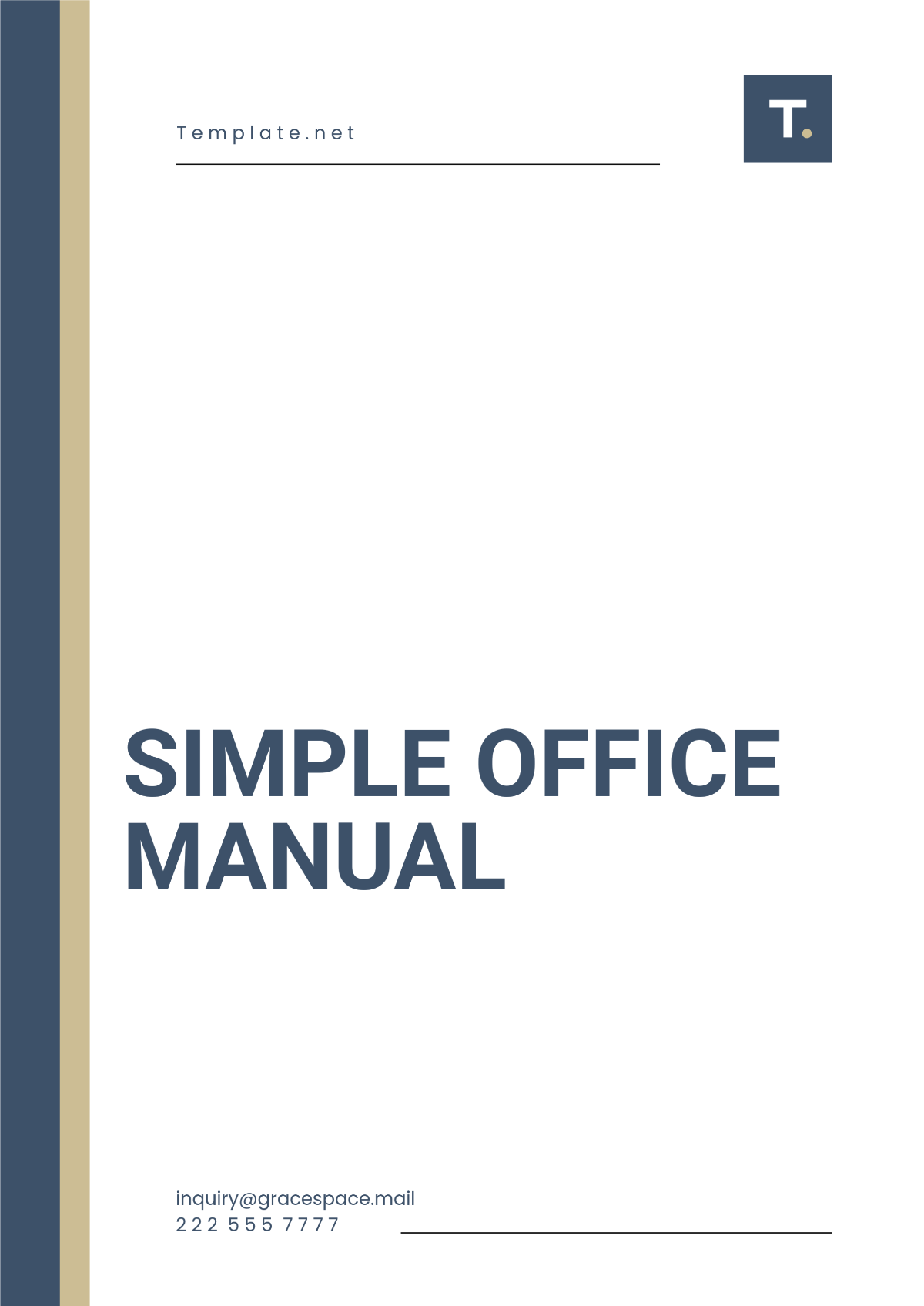 Simple Office Manual Template - Edit Online & Download