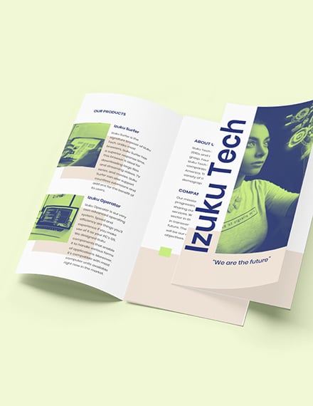Trifold IT Business Brochure Format