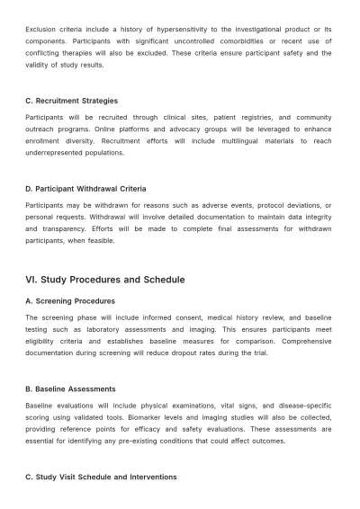 Free Pharmaceutical Clinical Trial Protocol Template to Edit Online