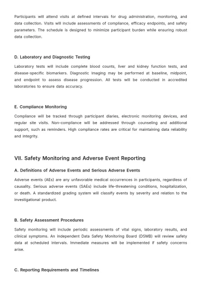 Free Pharmaceutical Clinical Trial Protocol Template to Edit Online