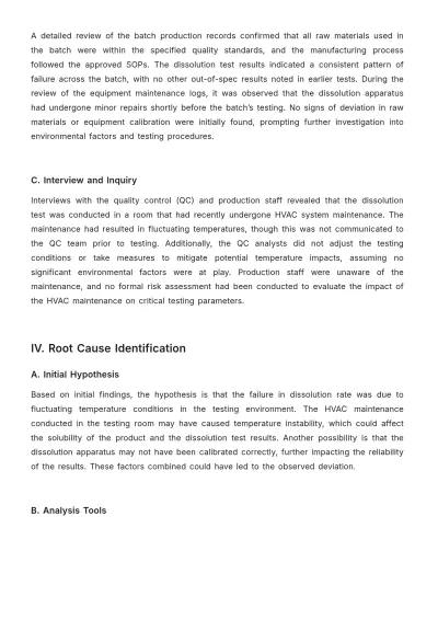 Free Pharmaceutical Root Cause Analysis Template to Edit Online