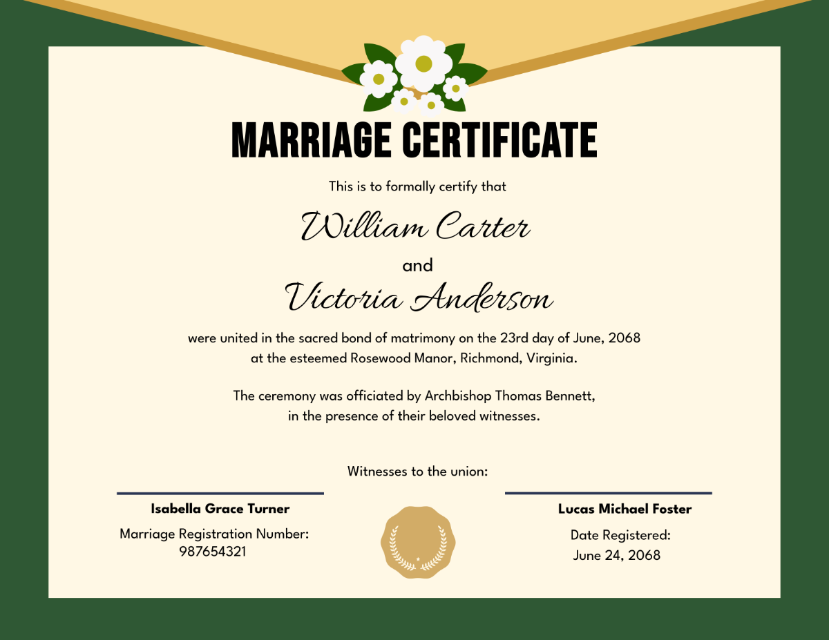 Free Printable Marriage Certificate Templates To Customize Online Free Printable Marriage Certificate Templates To Customize Online