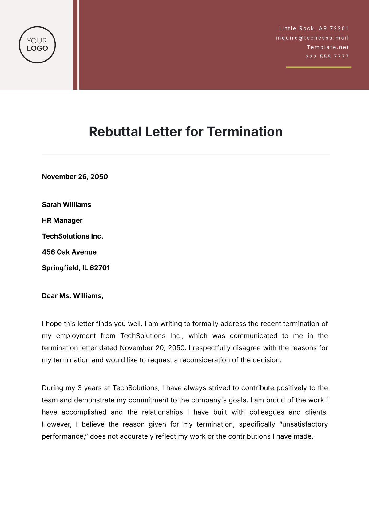 FREE Rebuttal Letter Templates - Edit Online & Download