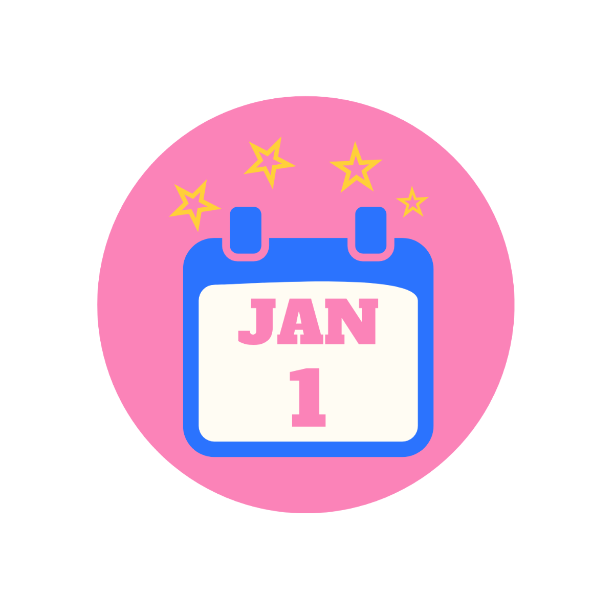 Free New Year Icon Template