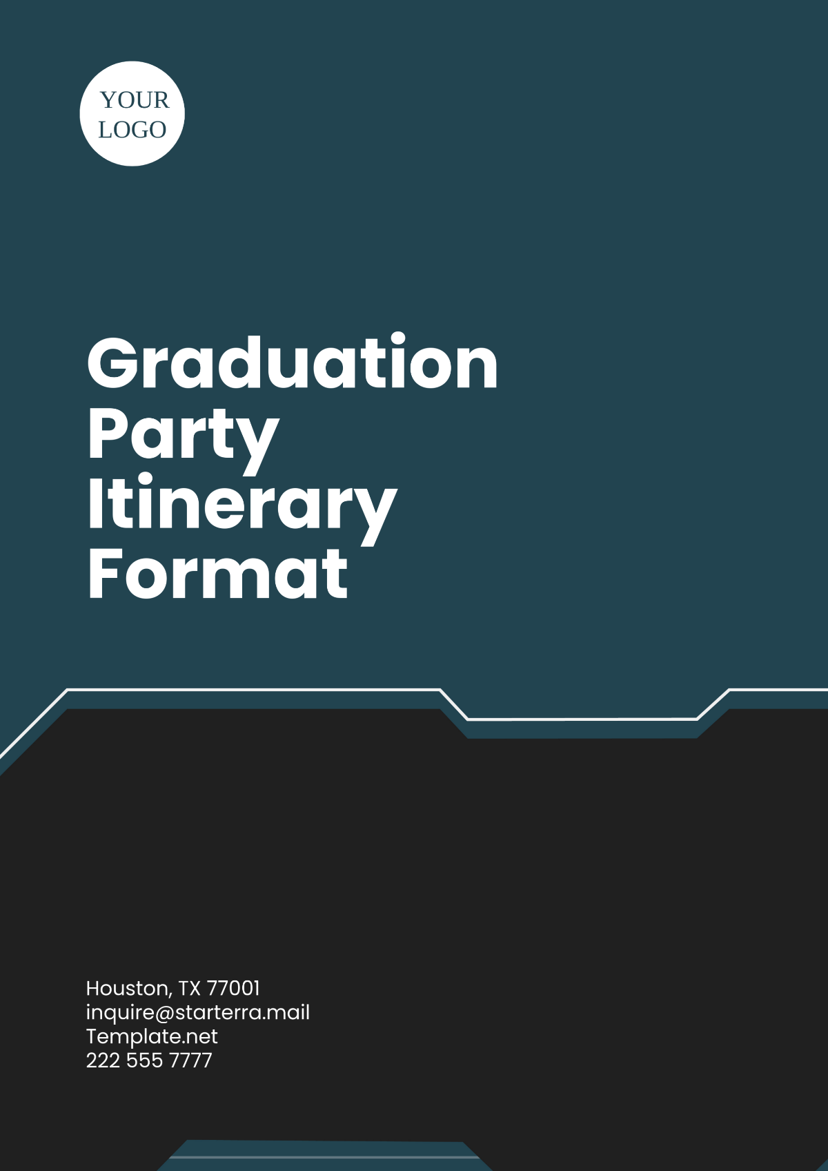 Graduation Party Itinerary Format Template - Edit Online & Download