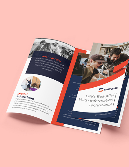 Trifold IT Promotional Brochure Printable