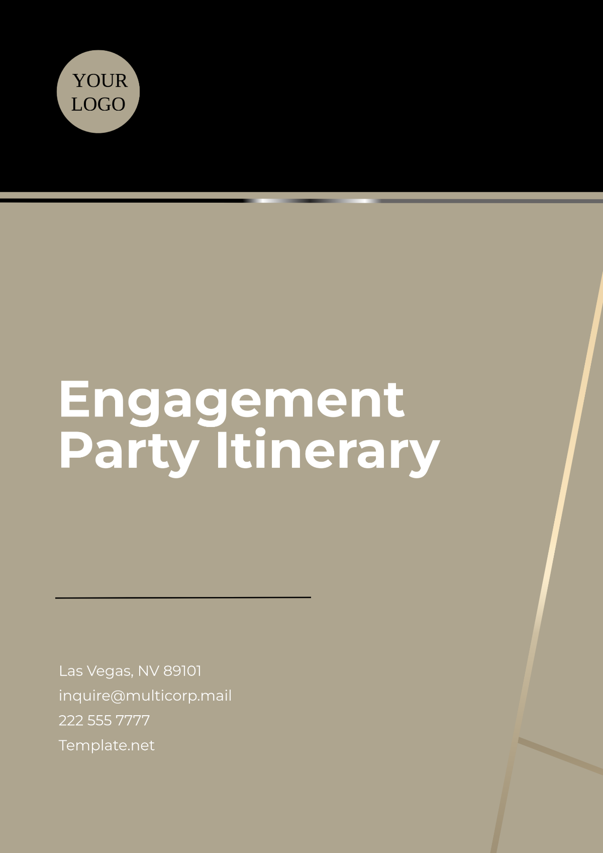 Engagement Party Itinerary Template - Edit Online & Download