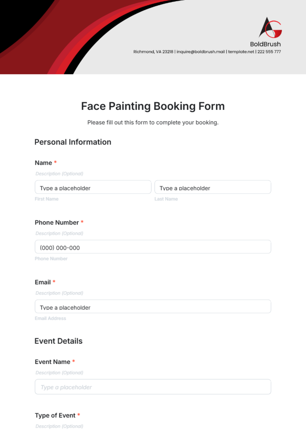 Free Painting Templates To Edit Online