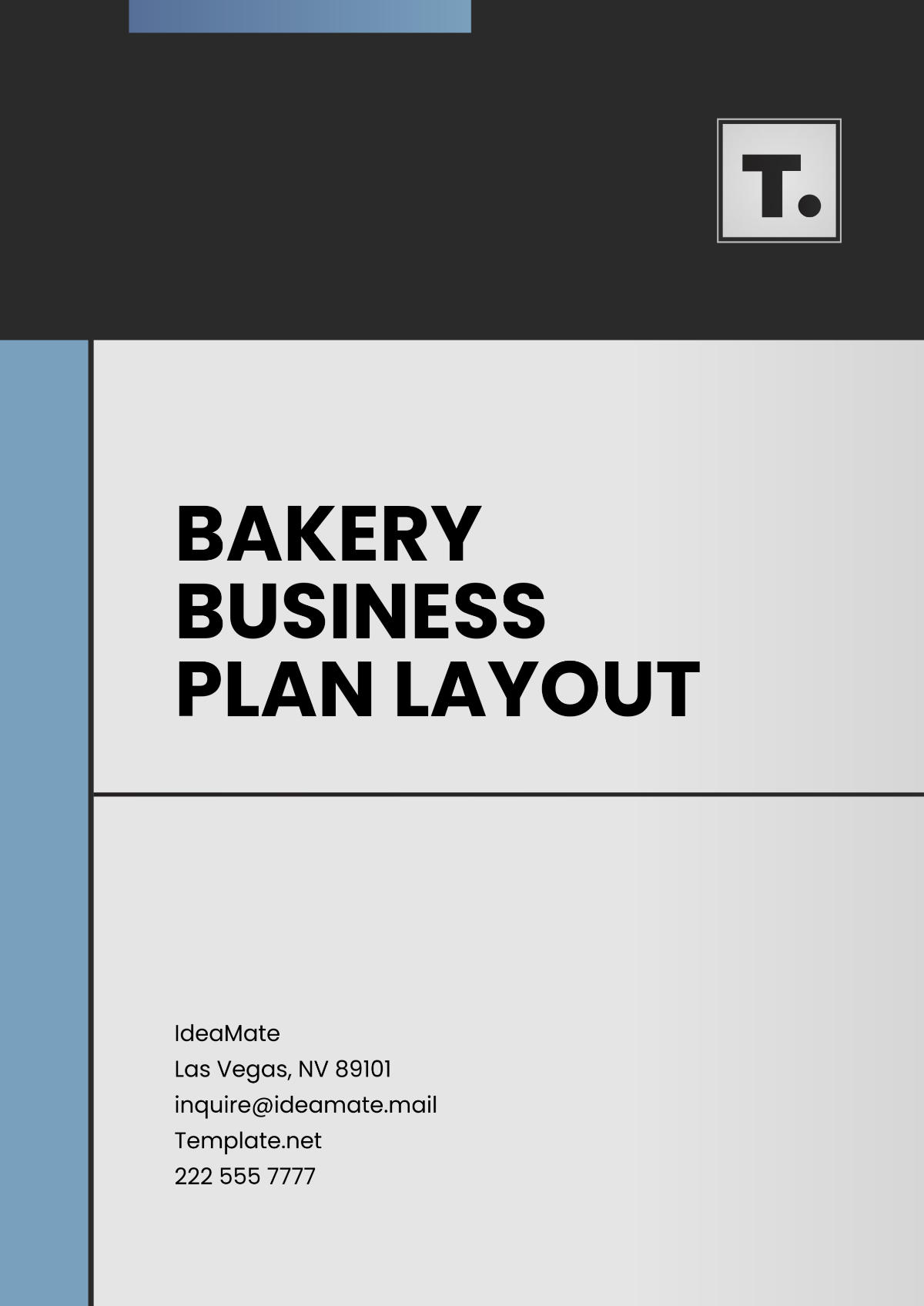 Free Bakery Business Plan Layout Template