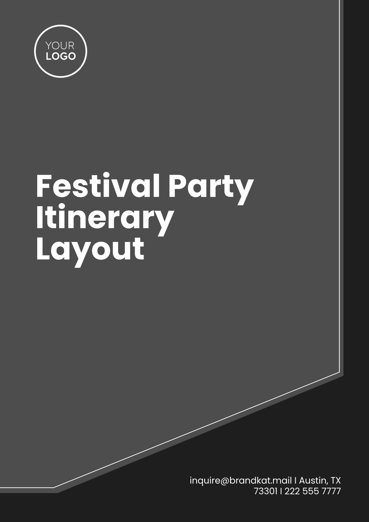 Festival Party Itinerary Layout Template - Edit Online & Download