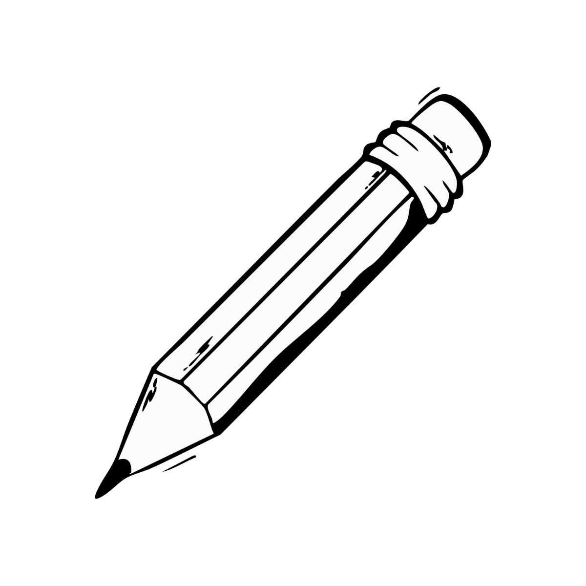 Black and White Pencil Clipart - Edit Online | Template.net