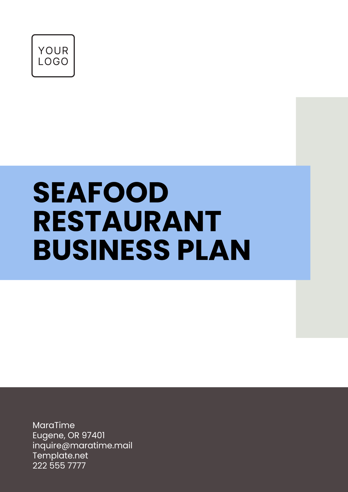 Seafood Restaurant Business Plan Template - Edit Online & Download