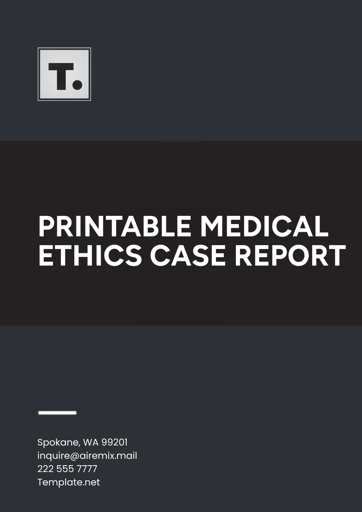 Printable Medical Ethics Case Report Template - Edit Online & Download