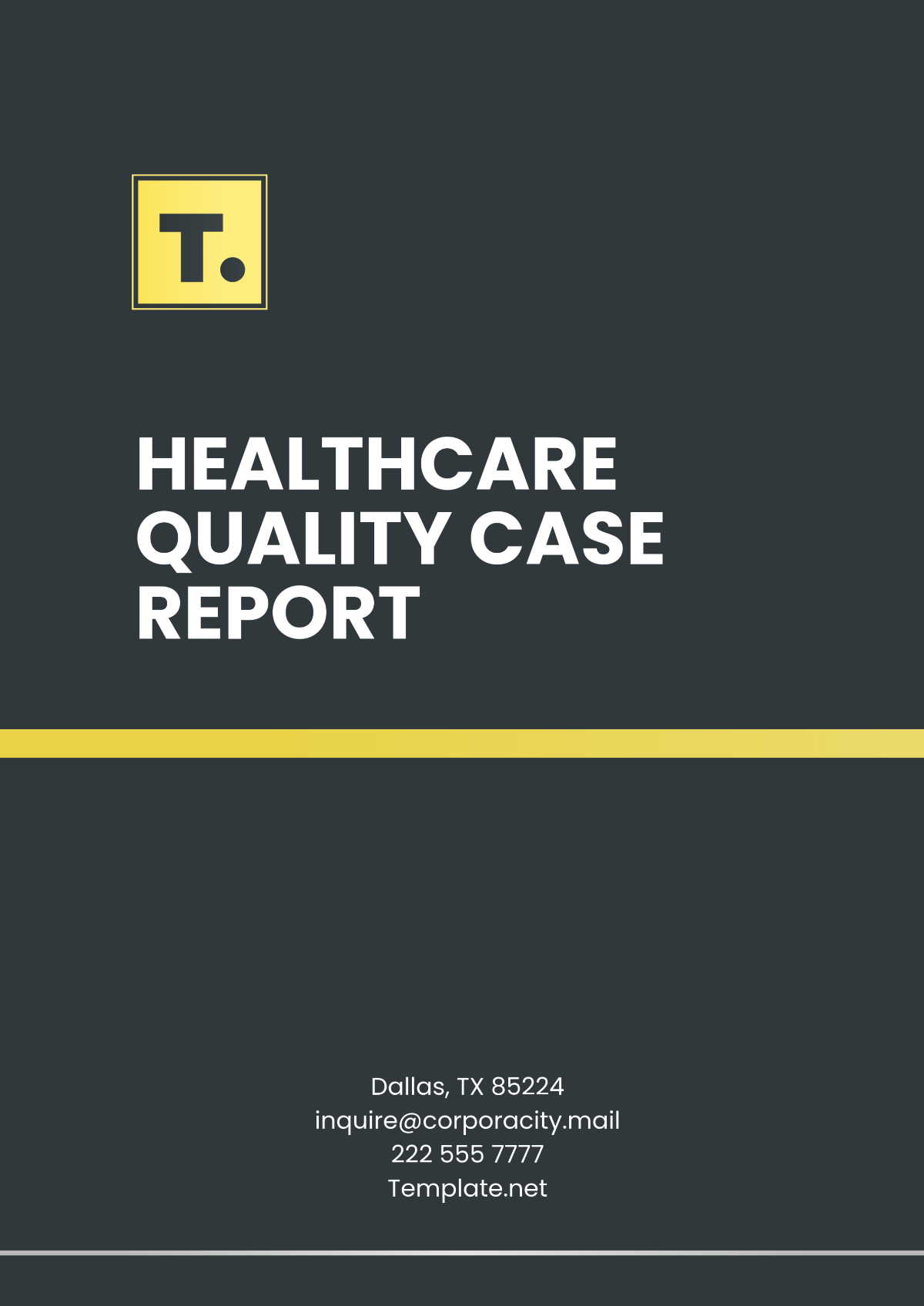 Healthcare Quality Case Report Template - Edit Online & Download