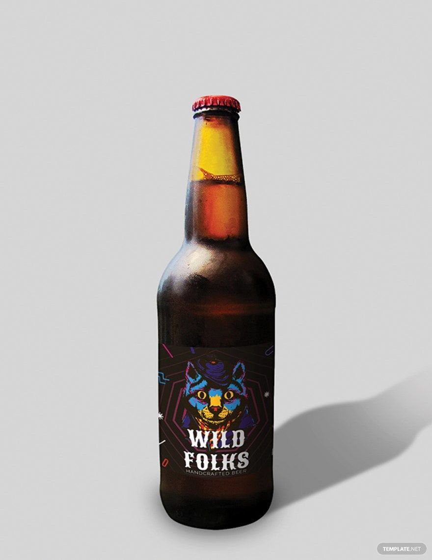 Creative Beer Label Template in Word, Illustrator, PSD, Apple Pages, Publisher, InDesign