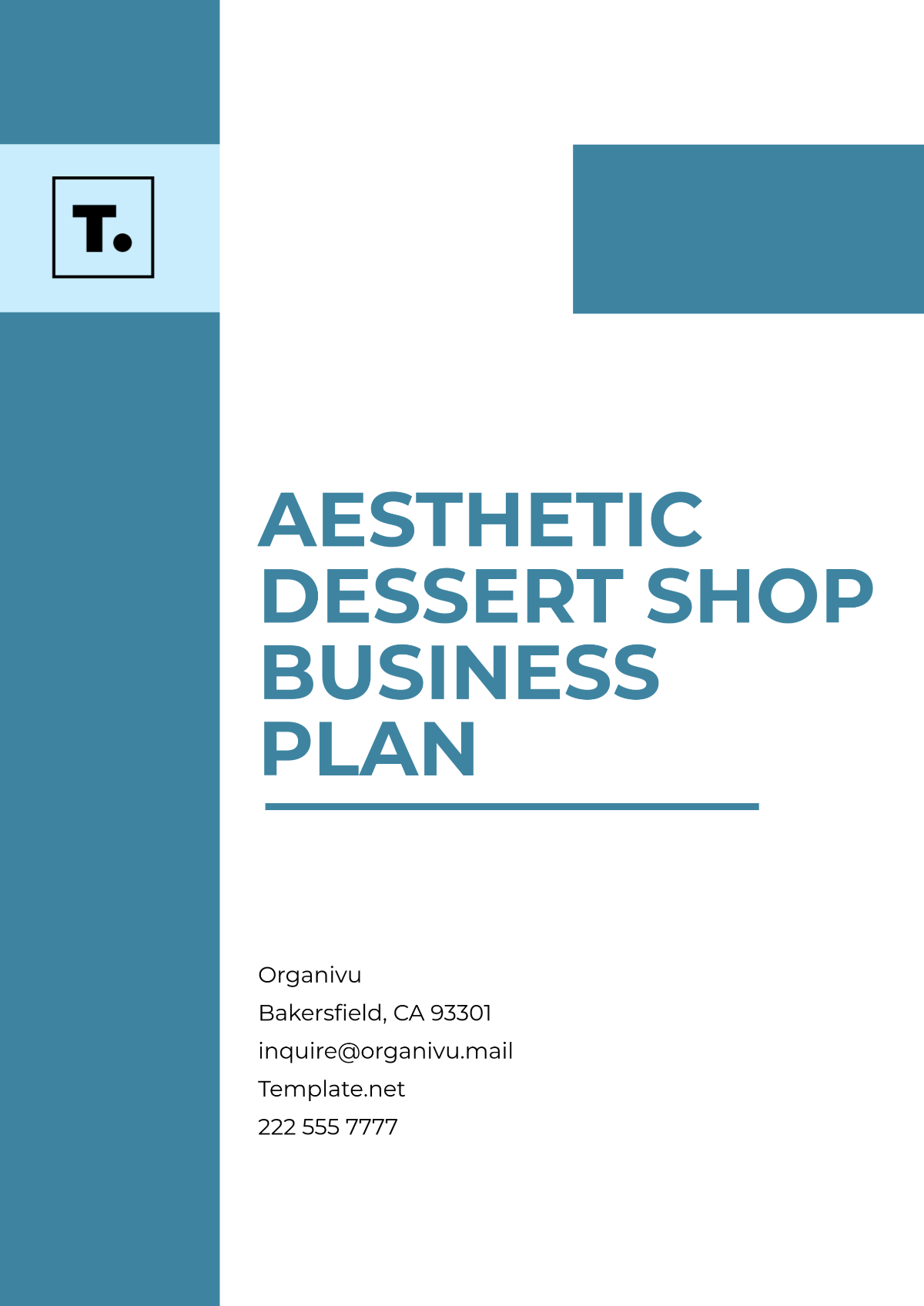 Free Aesthetic Dessert Shop Business Plan Template