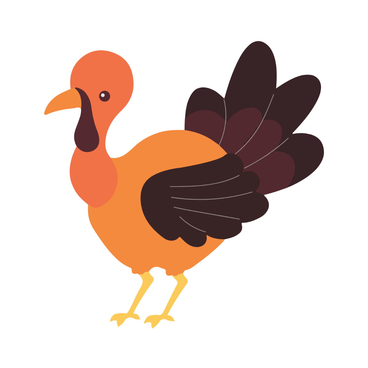 Editable Turkey Clipart