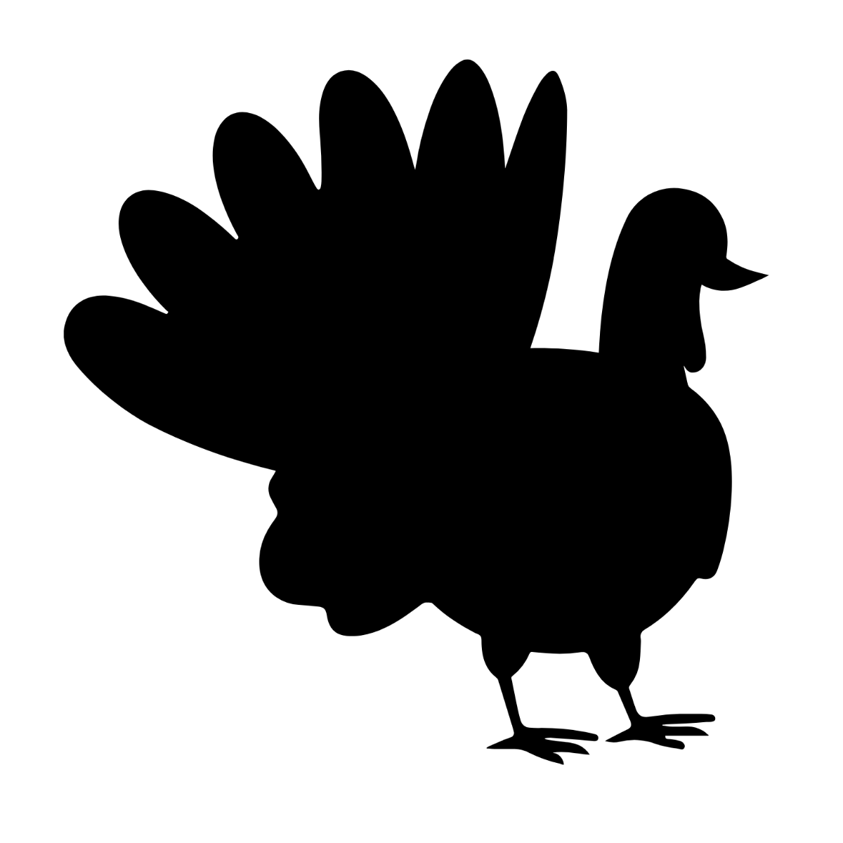 Silhouette Turkey Clipart