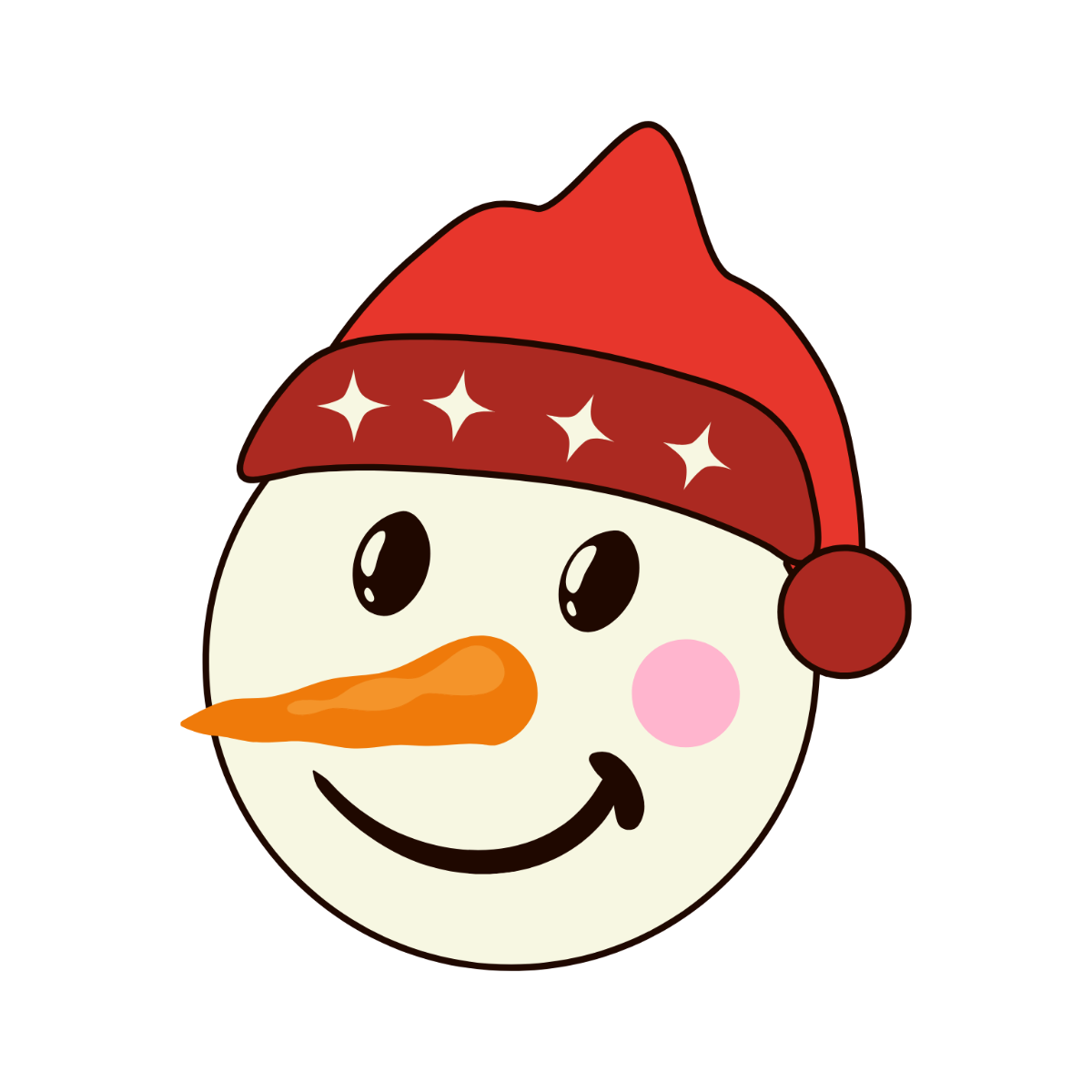 Snowman Face Clipart - Edit Online | Template.net