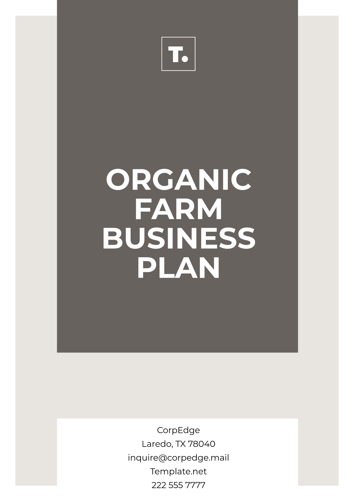 Organic Farm Business Plan Template - Edit Online & Download