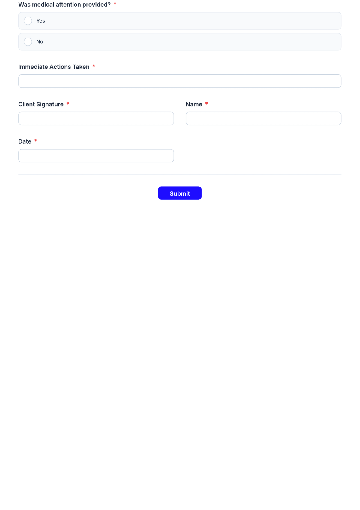 Free Schools Accident Report Form Template & AI Maker