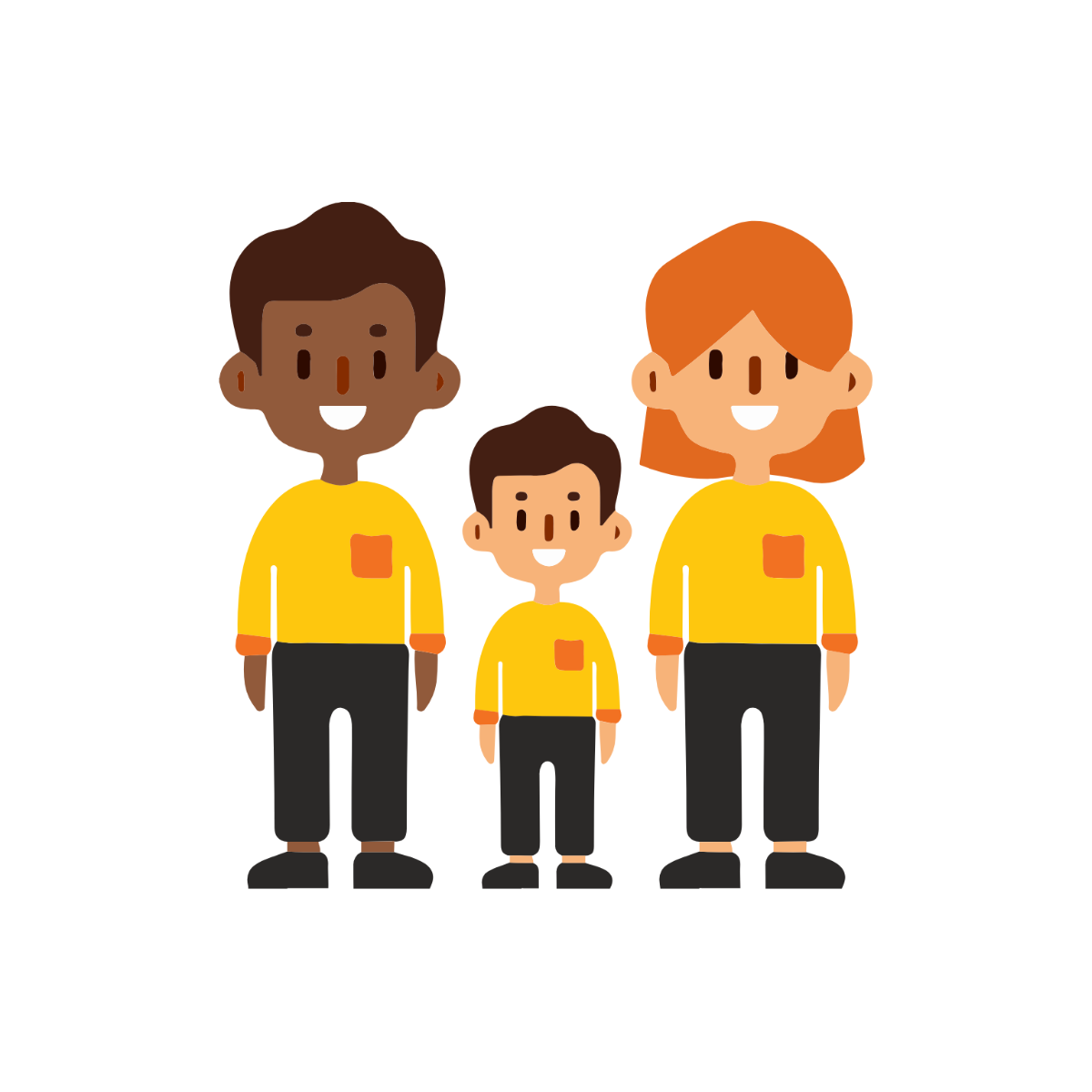 Diverse Family Clipart