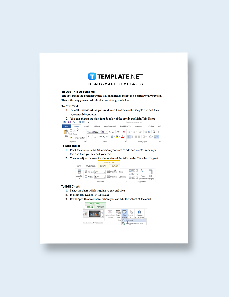 Web Development Invoice Template