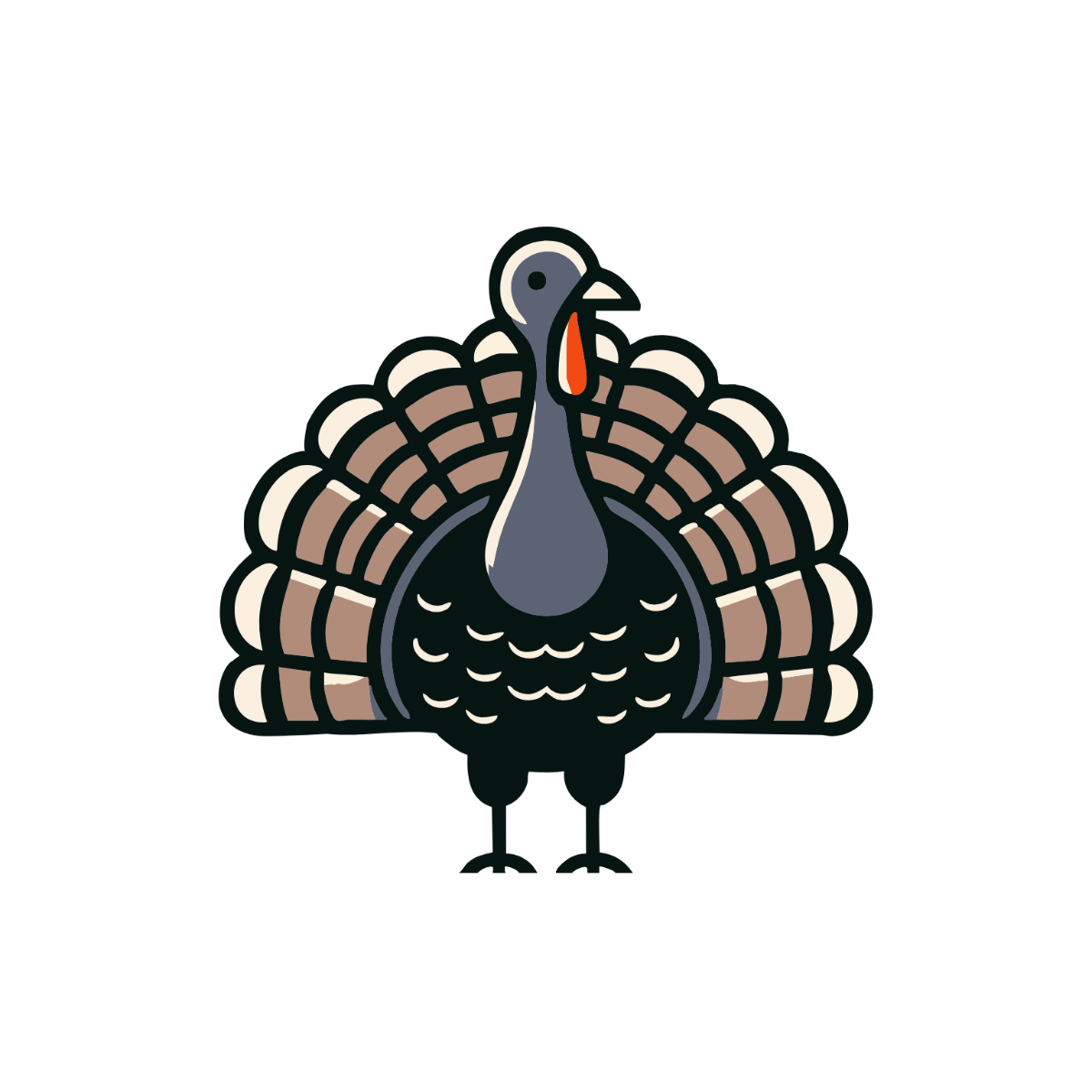 Simple Turkey Clipart - Edit Online | Template.net