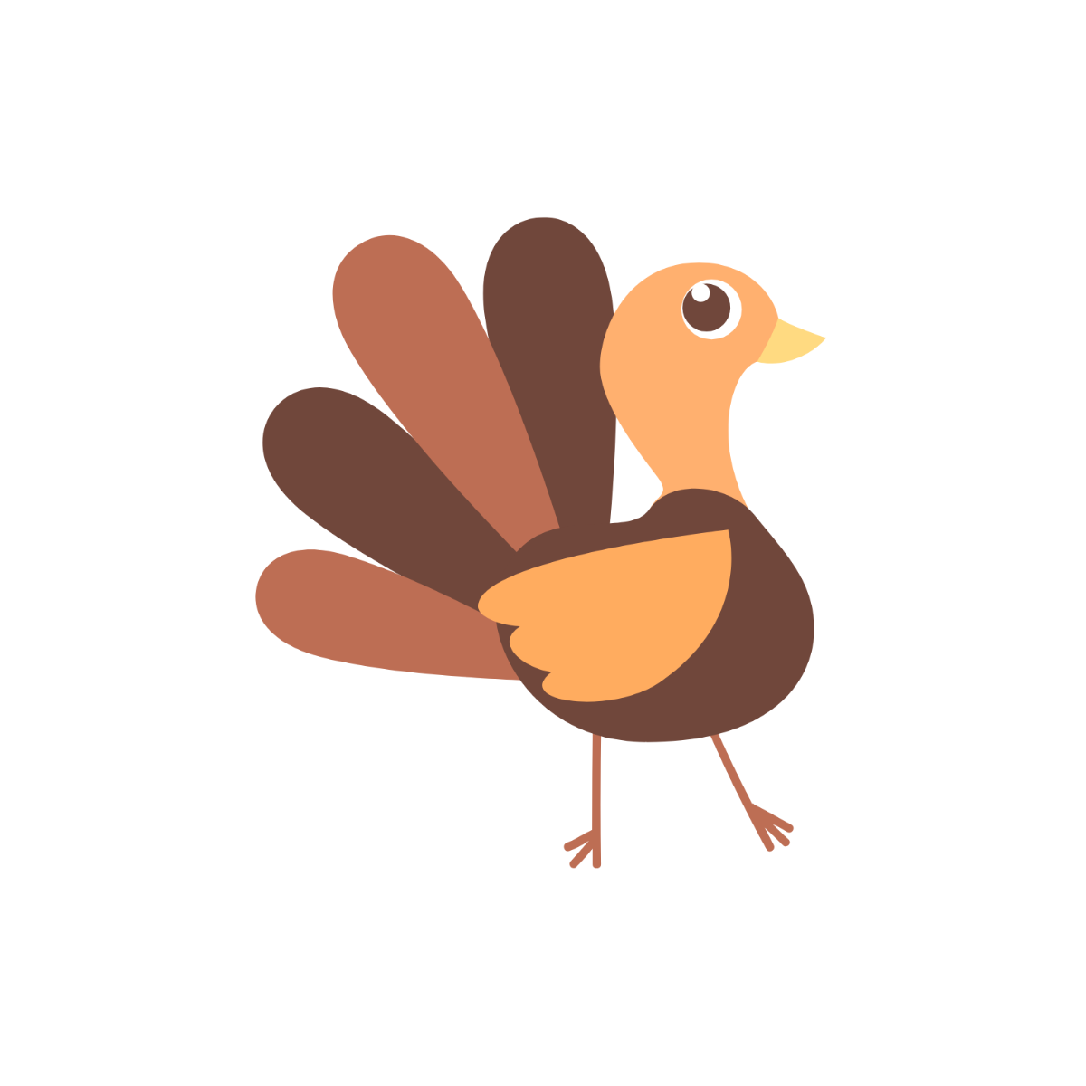 Cartoon Turkey Clipart - Edit Online | Template.net