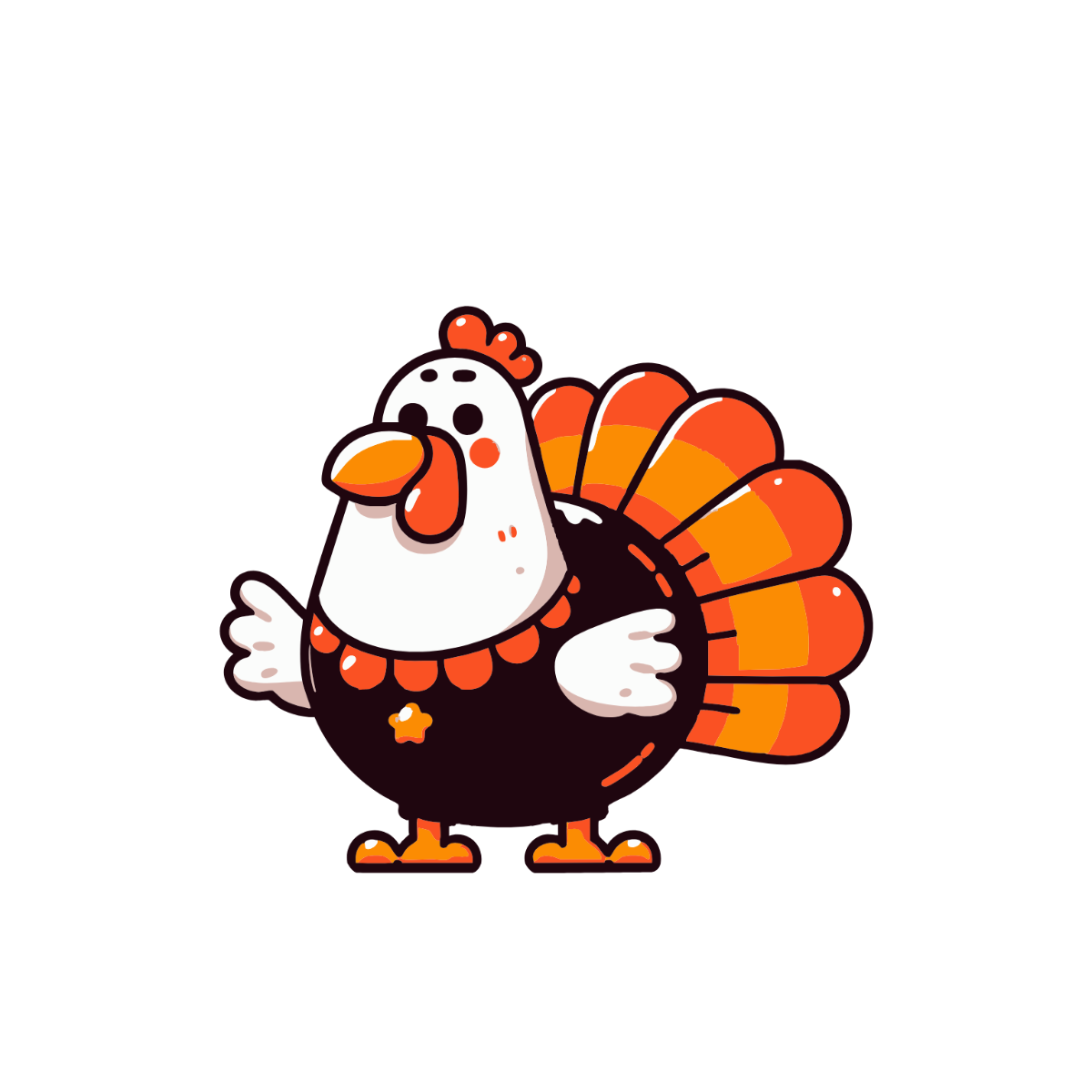 Funny Turkey Clipart - Edit Online | Template.net