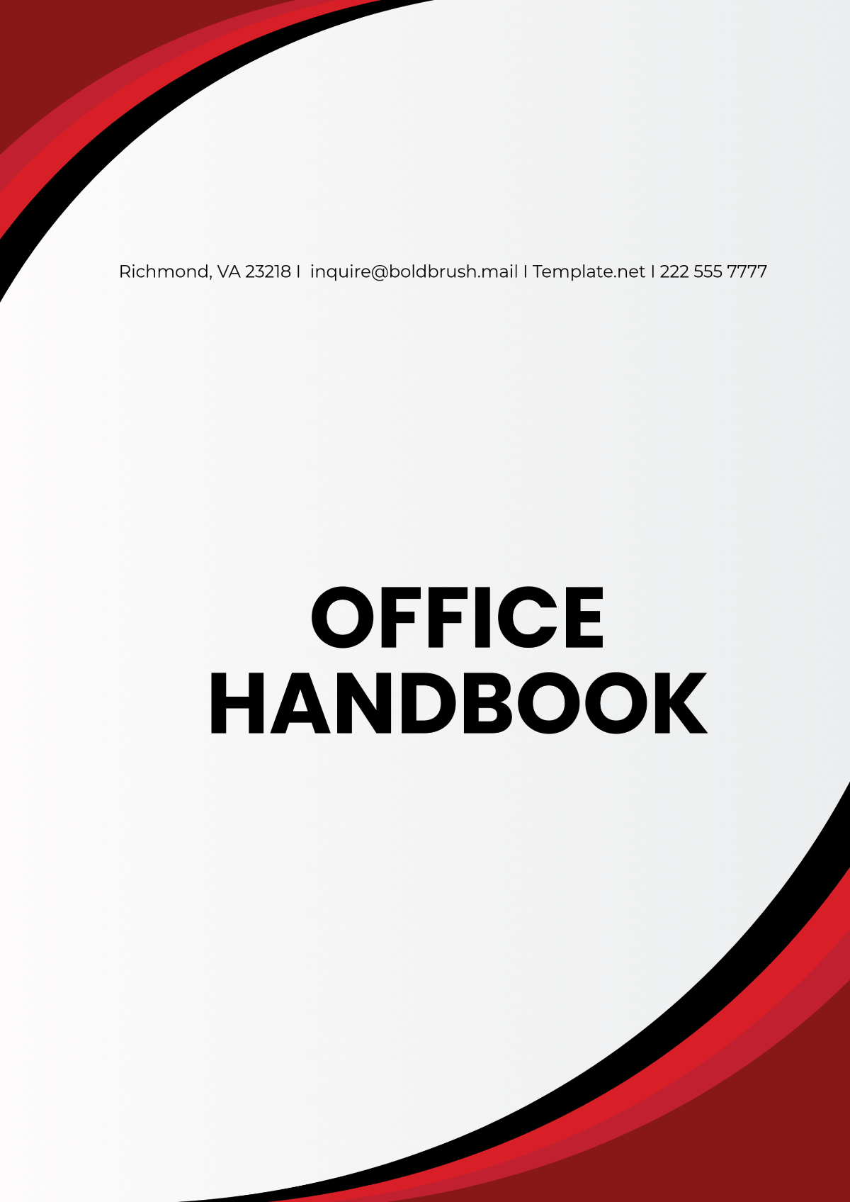 Office Handbook Template - Edit Online & Download