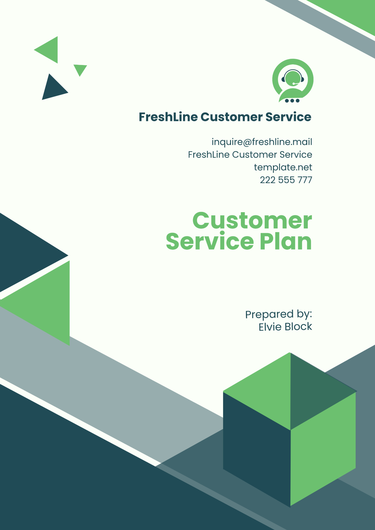 Customer Service Plan Template - Edit Online & Download