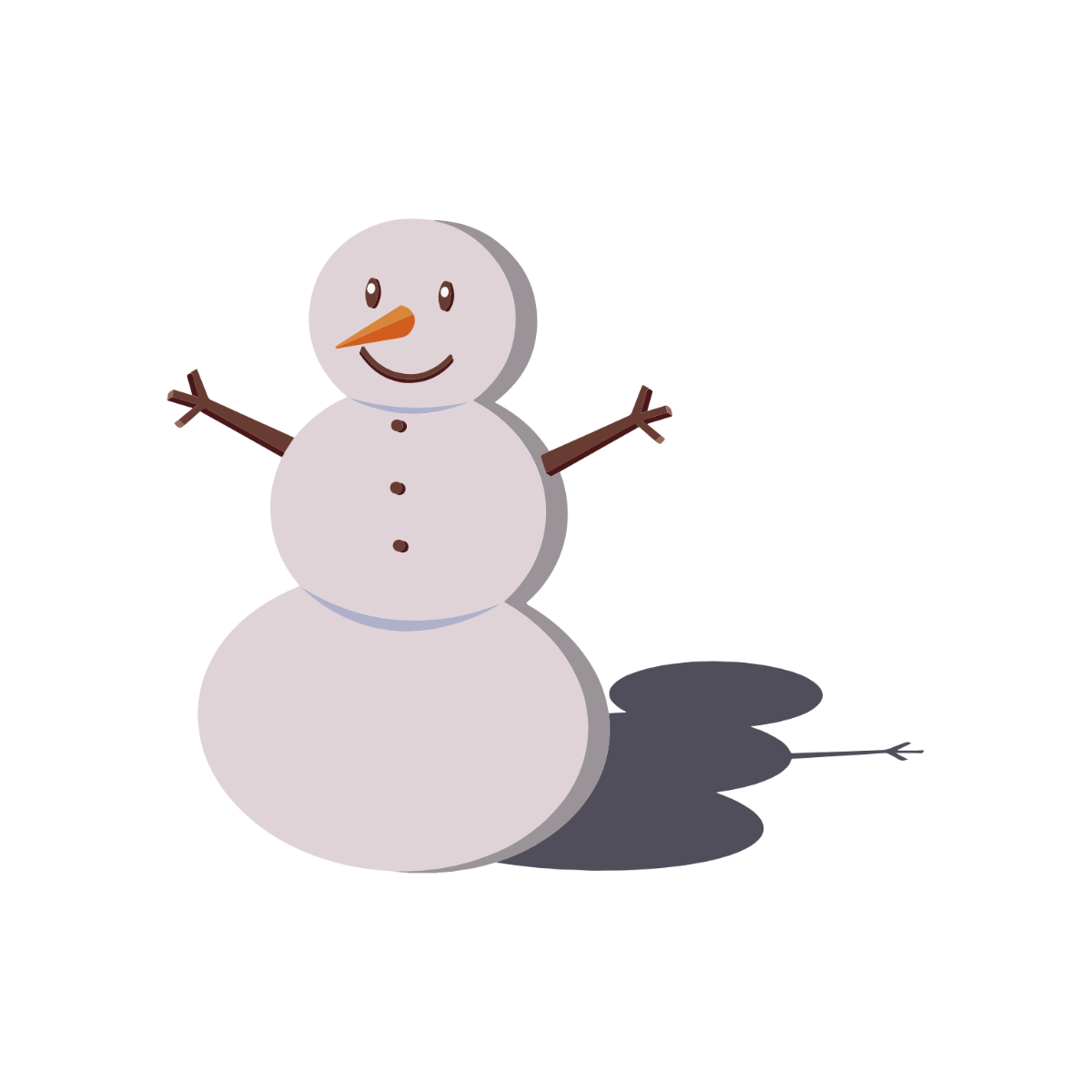 Free 3D Snowman Clipart Template - Edit Online & Download